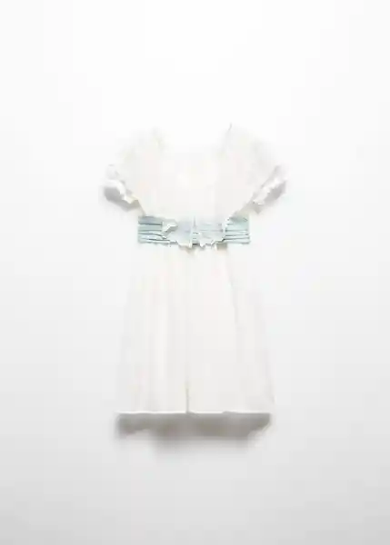 Vestido Sara Offwhite Talla 97 Niñas Mango