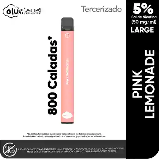 Glucloud Vape Pink Lemonade Large / 800 Puff
