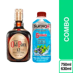 Combo Old Parr 12 750 mL + Suerox Mora Azul