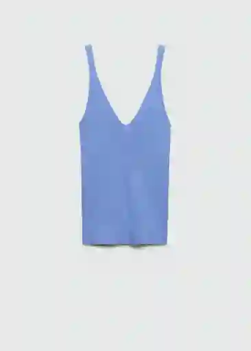 Top Gymnasti Celeste Talla XL Mujer Mango