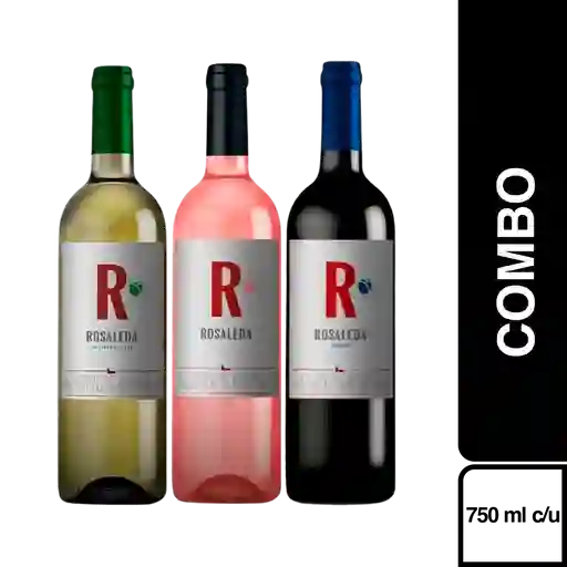 Combo Rosaleda Merlot + Sauvignon Blanc + Cabernet Sauvignon