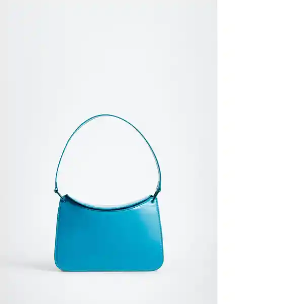 Bolso P Brit Turquesa Talla 99 Mujer Mango