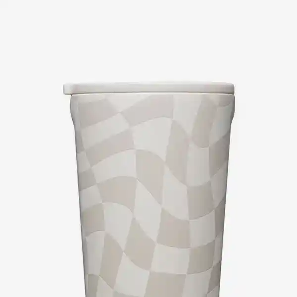 Corkcicle Vaso Tumbler Wavy Blanco 16 oz