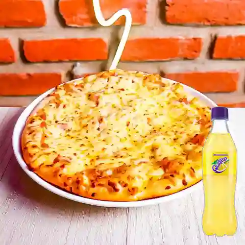 Combo Pizza Hawaiana Pizzeta + Quatro Toronja 400 ml