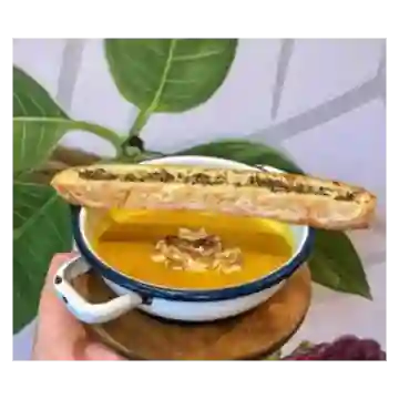 Sopa de Zapallo y Jengibre Vegano