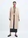 Abrigo Princess Beige Talla 24 Mujer Mango