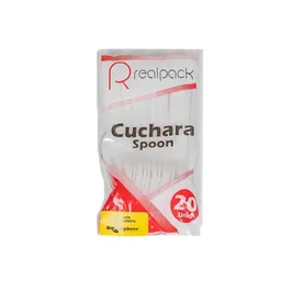 Real Pack Cuchara Plástica Bio Grande