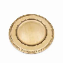 Plato Base Olivia Silver 33 cm Ambiente Gourmet