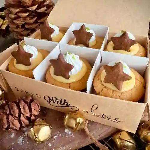 6 Christmas Cookie Cups