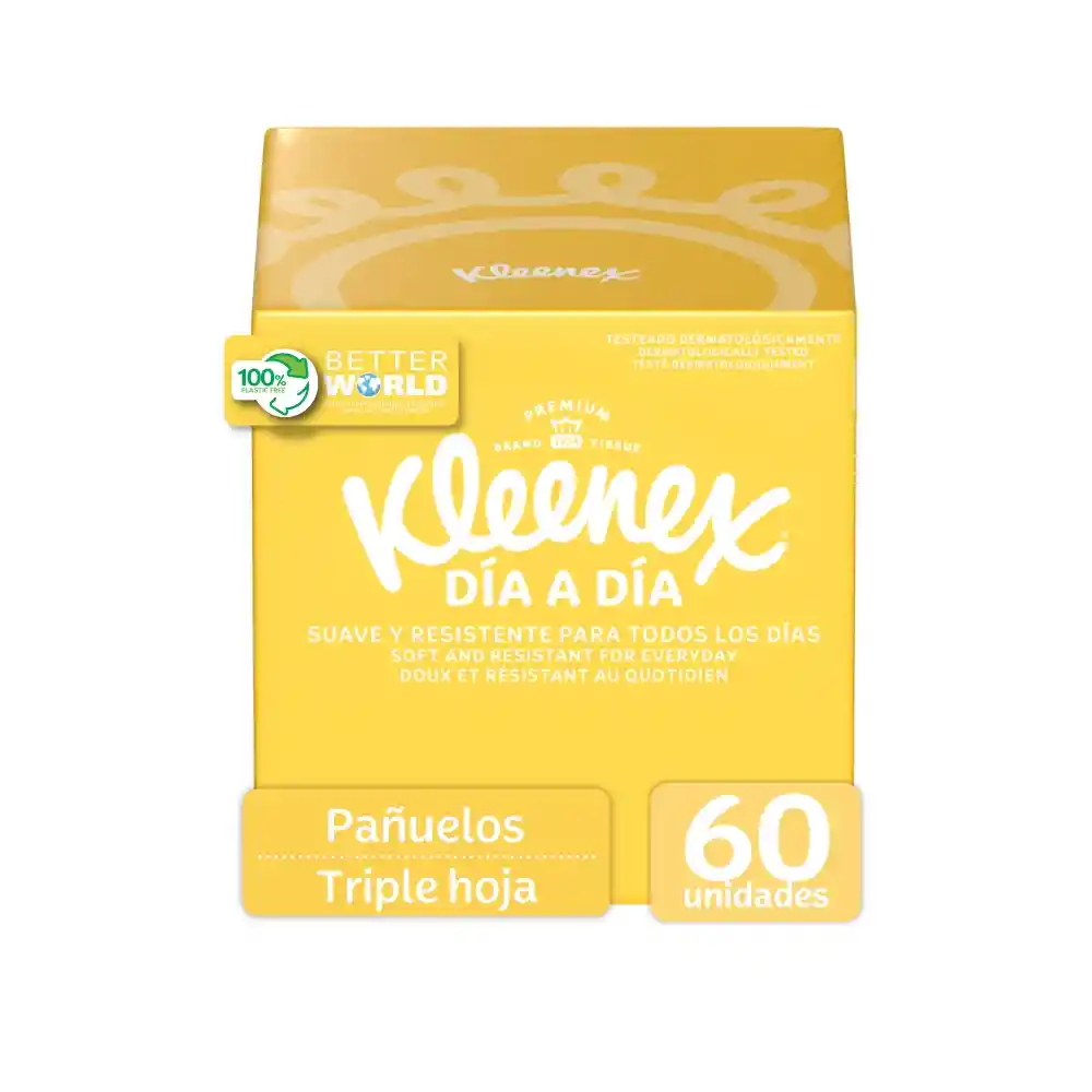 Pañuelos Faciales Kleenex Cubo 60U