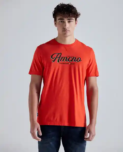  Camiseta Hombre Rojo Talla M 841E002 AMERICANINO 