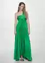 Vestido Claudi Verde Talla M Mujer Mango