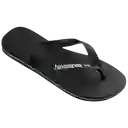 Sandalias Brasil Logo Negro/Negro Talla 44 4110850 Havaianas