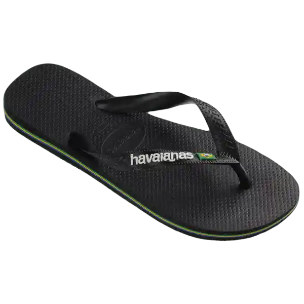 Sandalias Brasil Logo Negro/Negro Talla 44 4110850 Havaianas