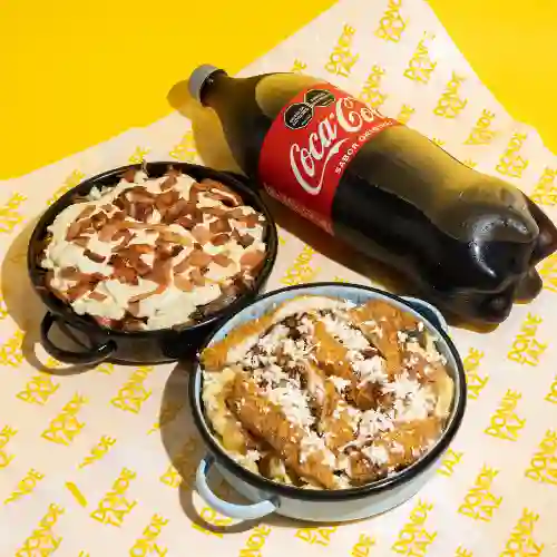 Burger Fries + Crispy Fries +1 Lt