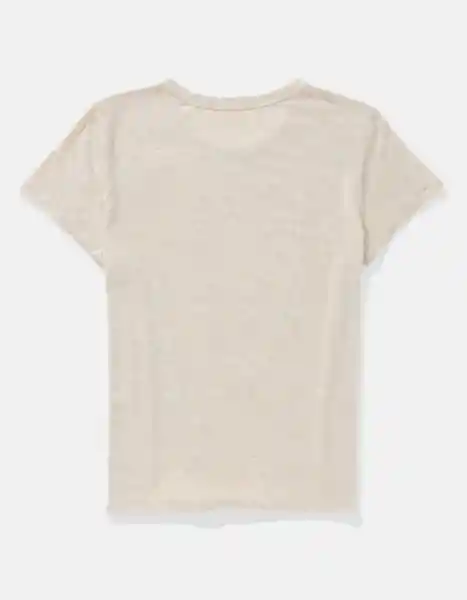 Camiseta Mujer Beige Talla Large 1279864 American Eagle