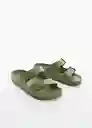 Chanclas Pauk Khaki Talla 37 Niños Mango