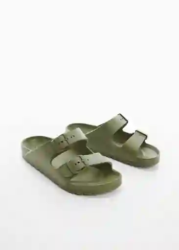 Chanclas Pauk Khaki Talla 37 Niños Mango