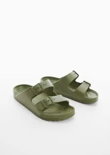 Chanclas Pauk Khaki Talla 37 Niños Mango