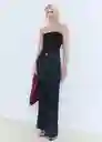 Top Opalo Negro Talla M Mujer Mango
