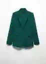 Blazer Americana Iguana Botella Talla XS Mujer Mango