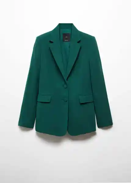 Blazer Americana Iguana Botella Talla XS Mujer Mango