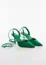 Zapatos Lau Verde Talla 39 Mujer Mango