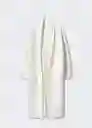 Abrigo Ringo Crudo Talla S Mujer Mango