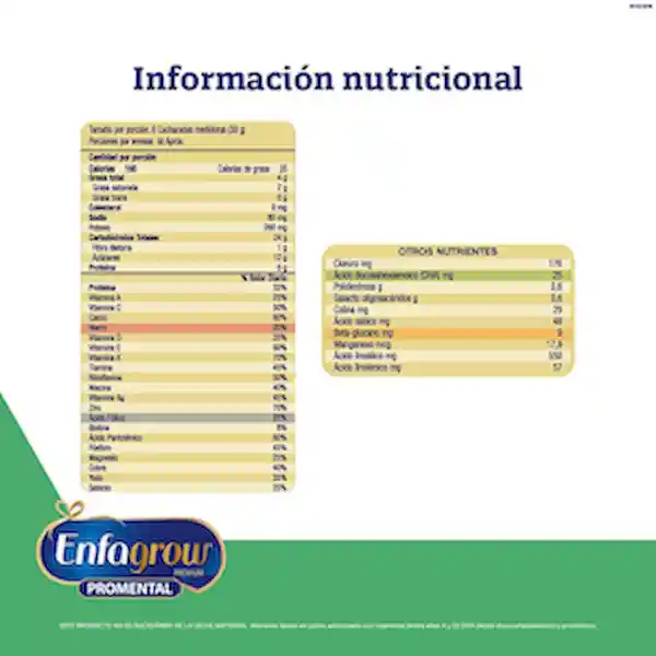 Enfagrow Alimento Lácteo Promental Vainilla Etapa 4 2200 g