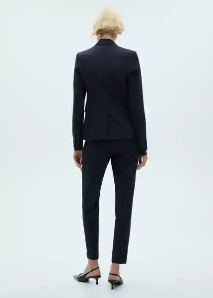 Pantalón Boreal Marino Talla 44 Mujer Mango