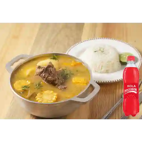 Combo Sancocho de Costilla + Cola Postobón 400 ml