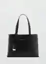 Bolso M Dahlia Negro Talla 99 Mujer Mango