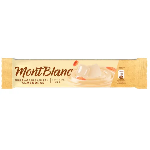 Montblanc Chocolate Blanco Con Almendras