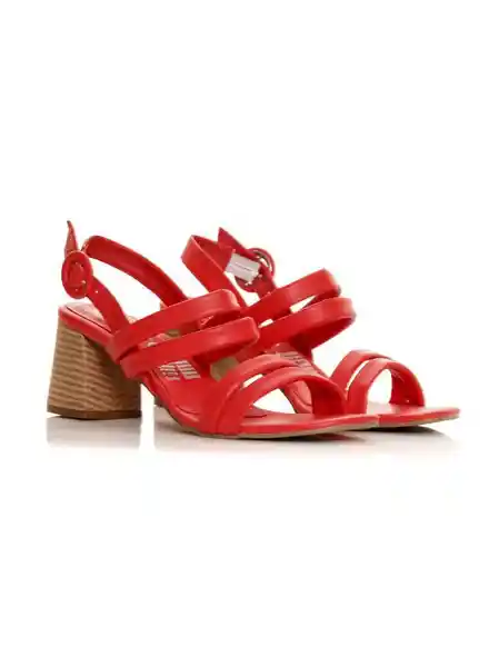 Sandalias Tacón Rojo Talla 38