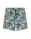 Bermuda Aquarela Beach Swimwear Verde Posco Claro L Chevignon