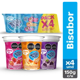 Yogo Yogo Multisabor Vaso 150 g x 4 Und