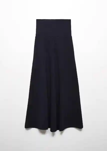 Falda Grechen Navy Talla XS Mujer Mango