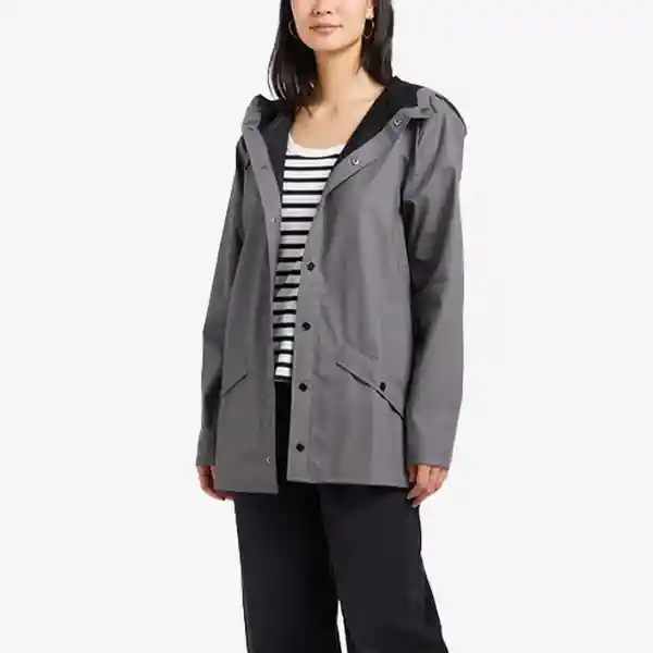 Rains Chaqueta Larga Gris S