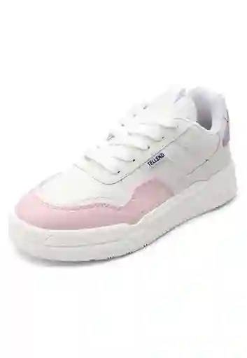 Tenis Dama Blanco-Lila Talla 40 538 Tellenzi