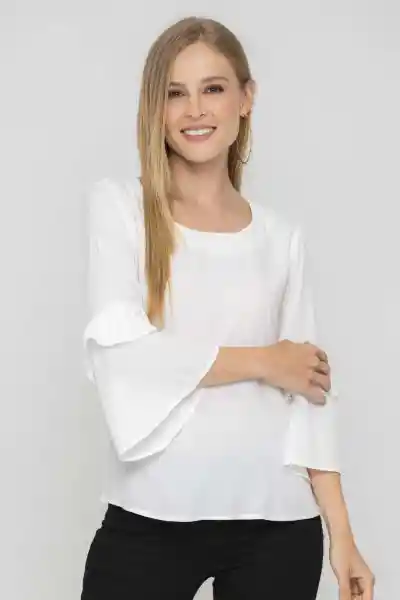 Blusa Audrina Color Blanco Crudo Talla S Ragged