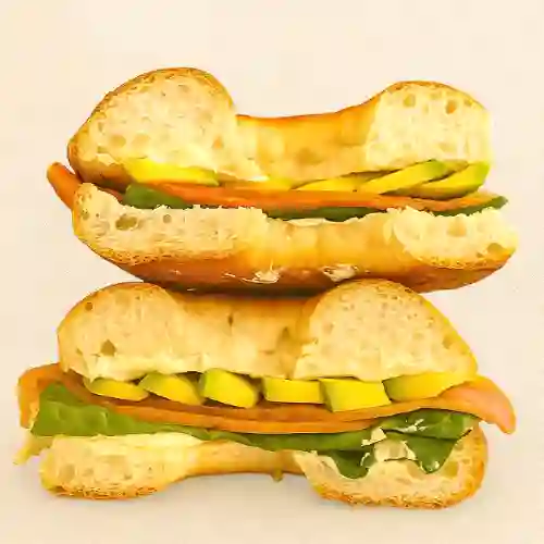 Sándwich Bagel Salmón