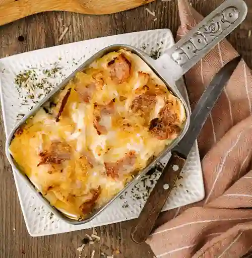 Lasagna de Pollo Carbonara