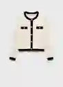 Chaqueta Pieta Crudo Talla L Mujer Mango