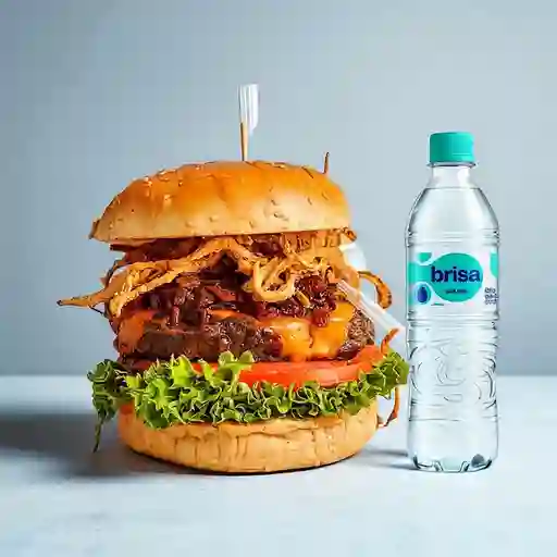 Combo Hamburguesa Jack Daniels + Brisa Sin Gas 600ML