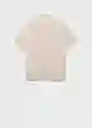 Polo Bonheur Beige Talla L Hombre Mango
