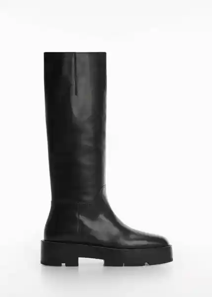 Bota Blan Negro Talla 37 Mujer Mango