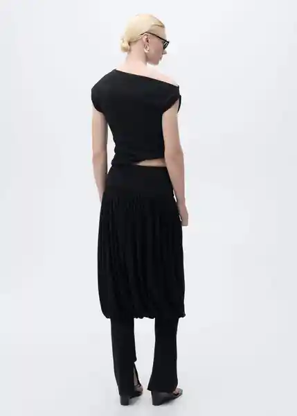 Top Juli Negro Talla S Mujer Mango
