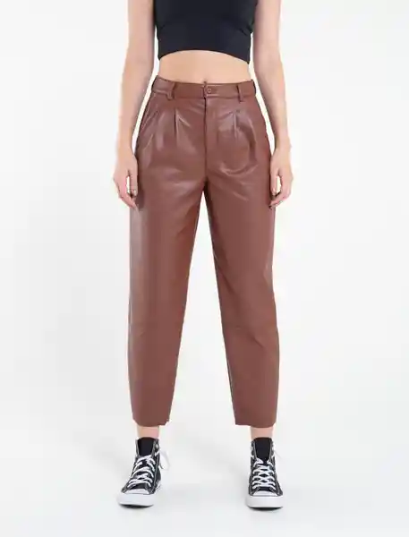 Pantalon Celicio Mujer Café Raíz Oscuro Talla 4 Naf Naf