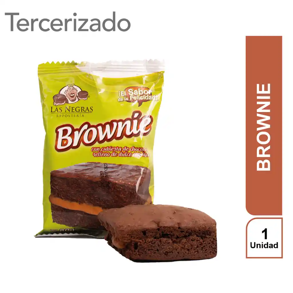 Las Negras Brownie Chocolate y Arequipe