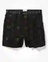 American Eagle Bóxer Short Con Stretch Neón Negro Talla Small